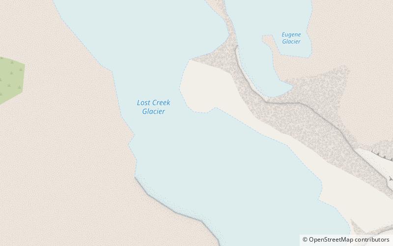 Lost Creek Glacier location map