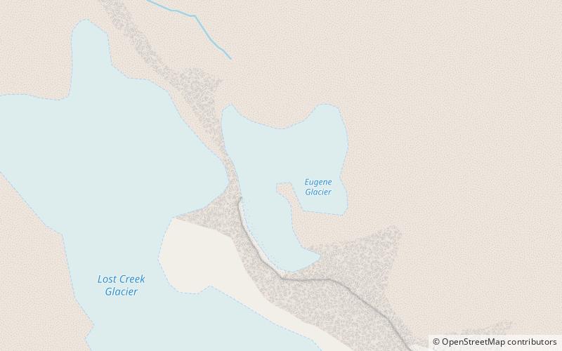 Eugene Glacier location map
