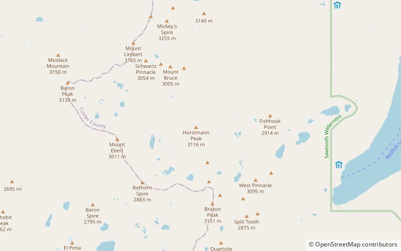 Horstmann Peak location map