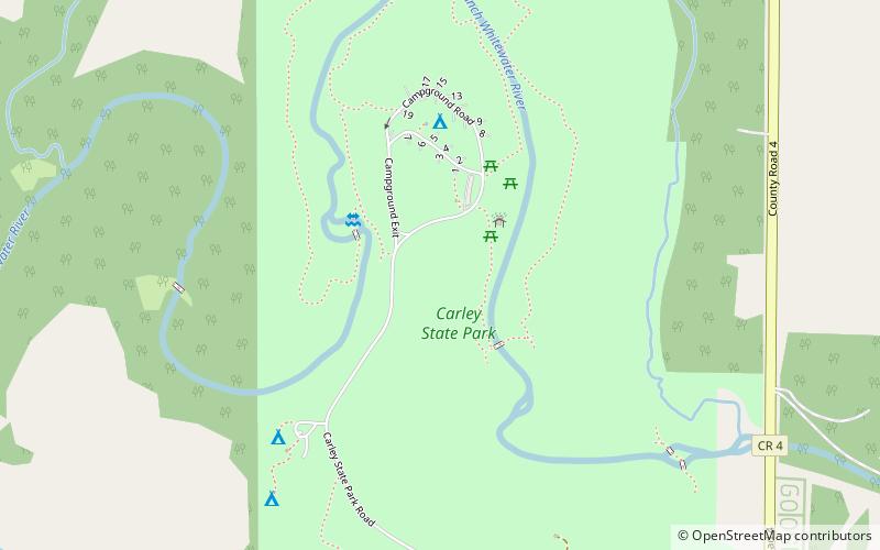 Carley State Park location map
