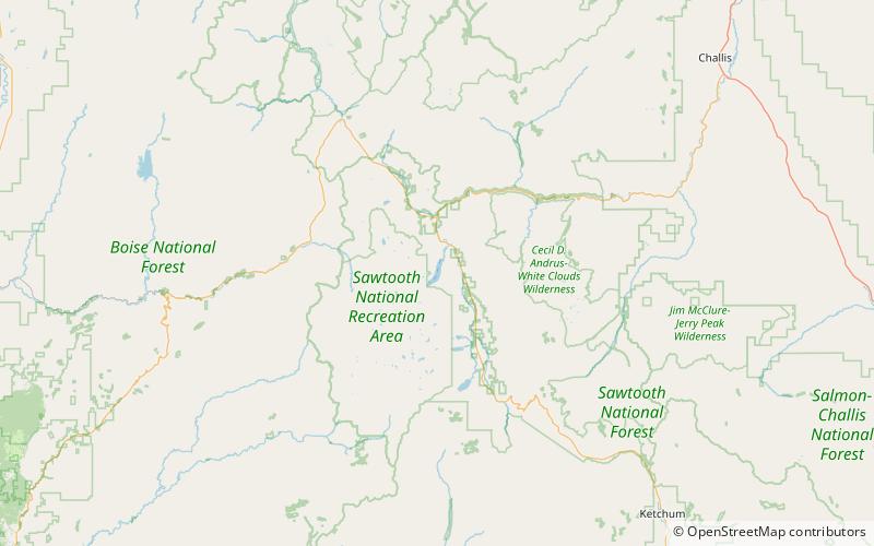 Redfish Lake location map