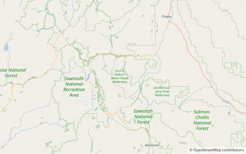 Calkins Peak location map