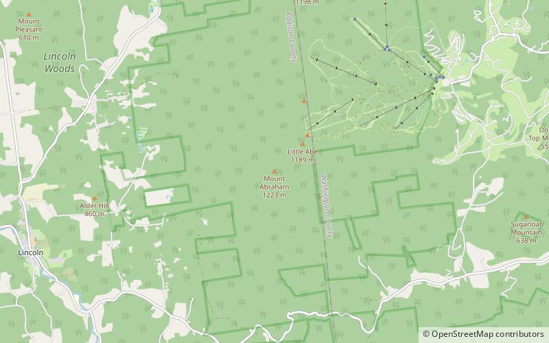 Mount Abraham location map