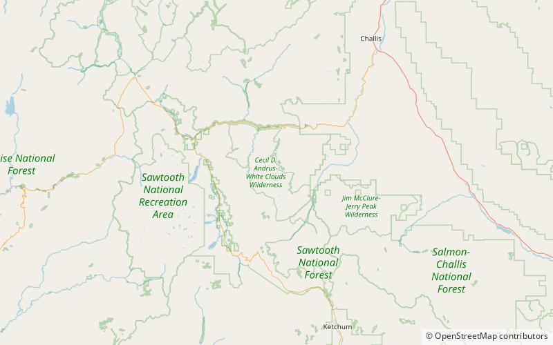 Quartzite Lake location map