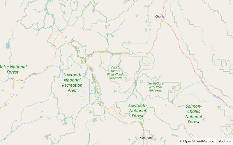 ocalkens lake white clouds wilderness location map