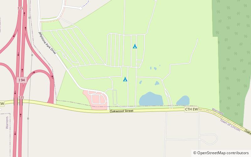 Jellystone Park Warrens location map