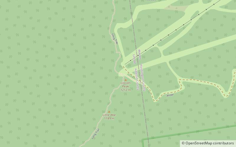 lincoln peak bosque nacional green mountain location map