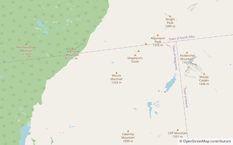 mount marshall high peaks wilderness area location map
