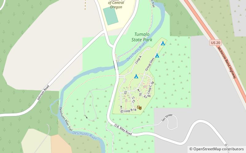 Parc d'État de Tumalo location map