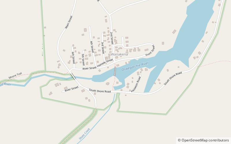 Wanakena Footbridge location map