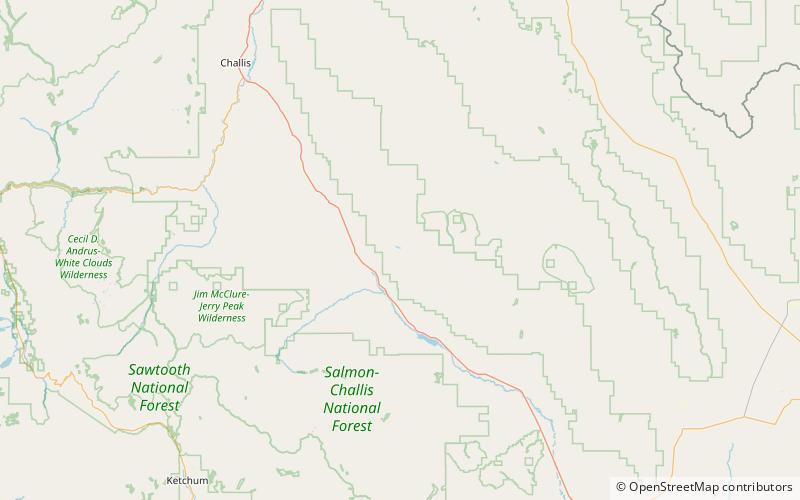 Borah Peak location map