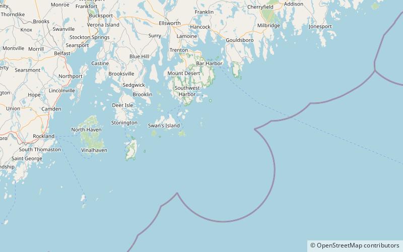 great duck island light location map