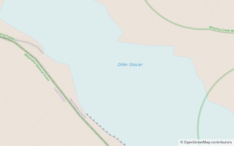 Glacier Diller location map