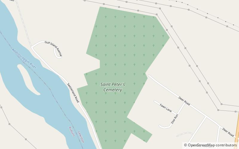 st peters cemetery lewiston location map