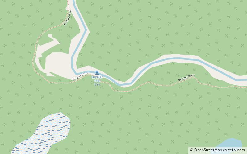 Bechler Falls location map