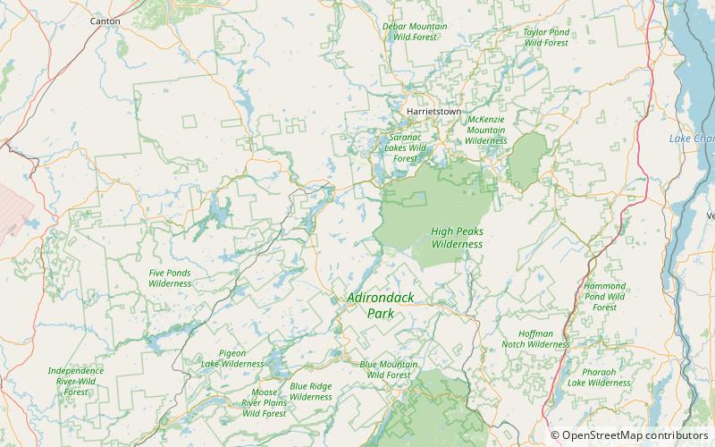 Massawepie Lake location map