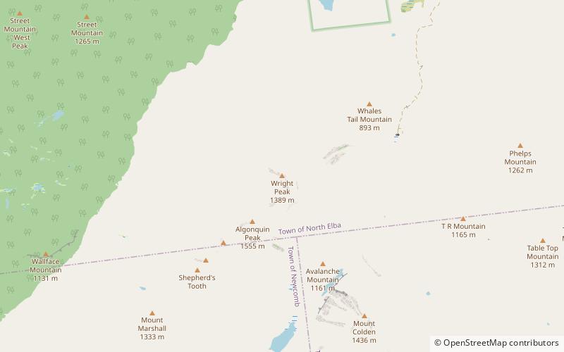 Wright Peak location map
