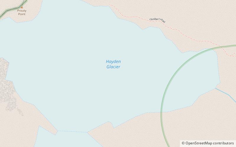 Hayden Glacier location map