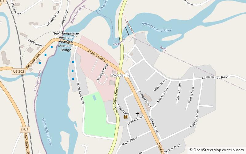 Woodsville location map