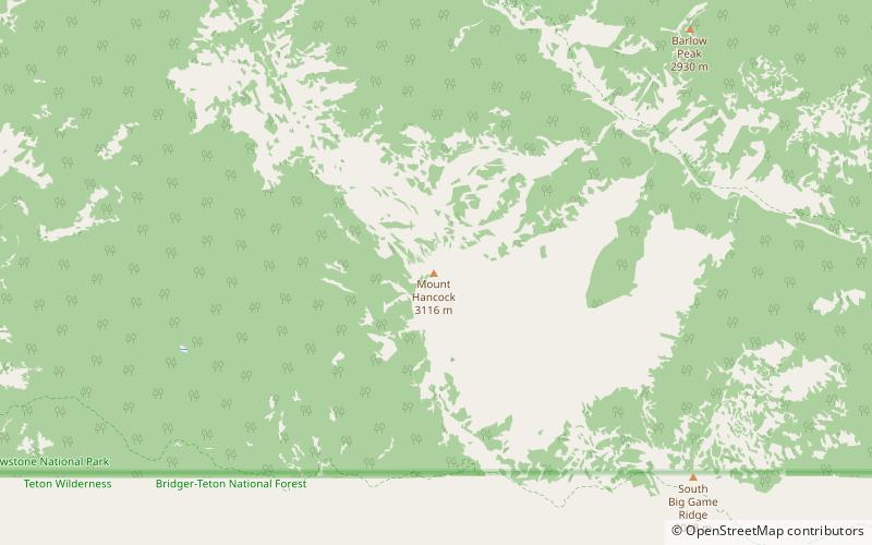 Mount Hancock location map