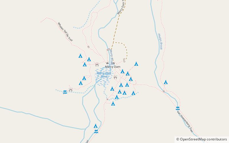 Marcy Dam location map