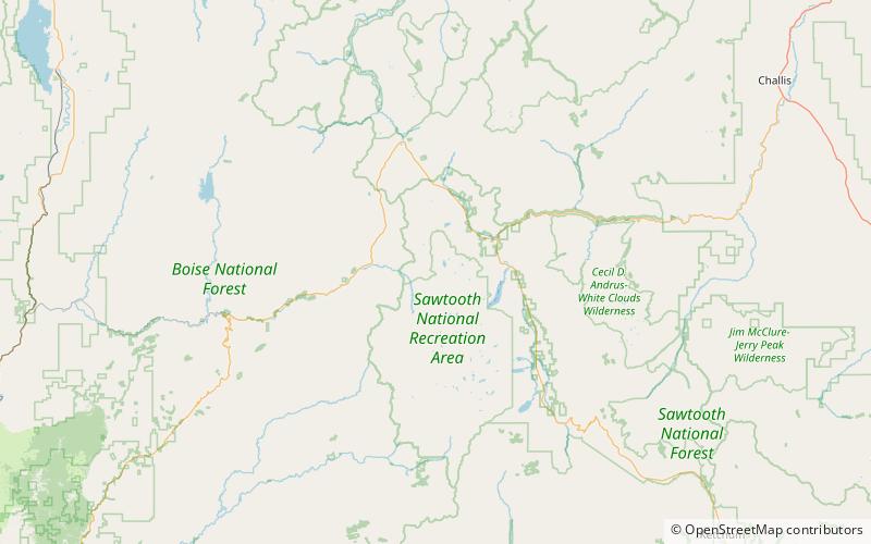 trail creek lakes sawtooth wilderness location map