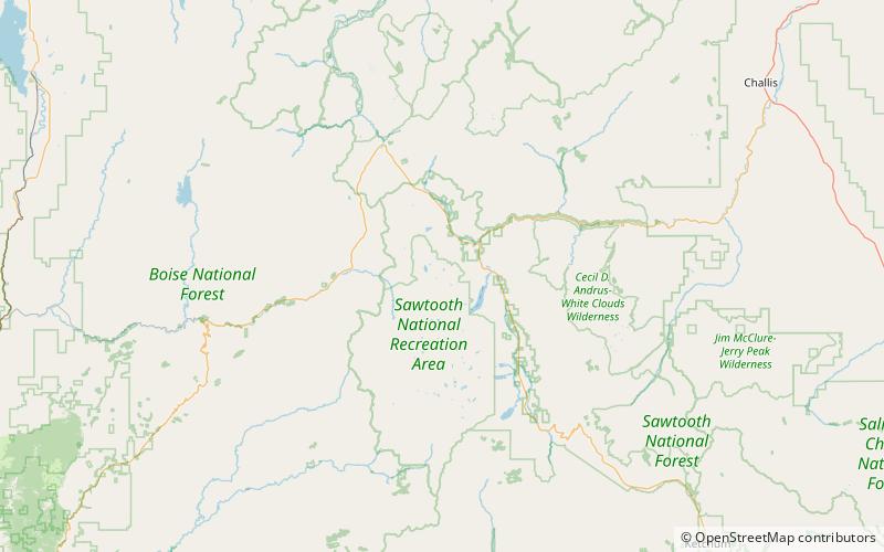 merritt peak sawtooth wilderness location map