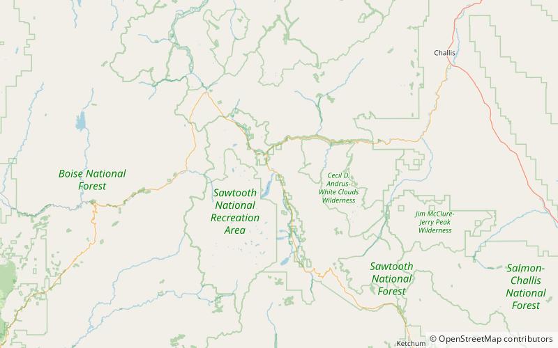 Vallée de Sawtooth location map
