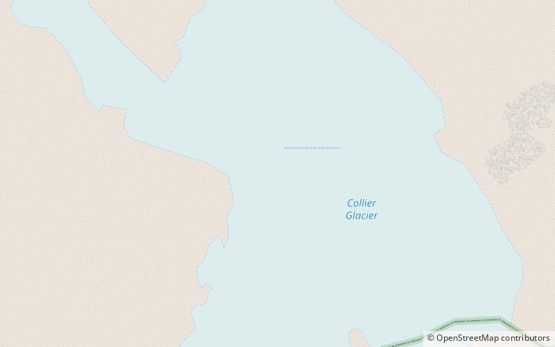 Collier Glacier location map