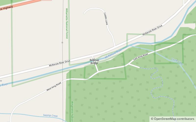 Belknap Bridge location map