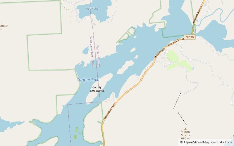 Tupper Lake location map