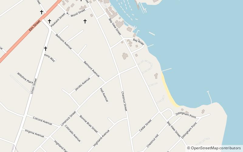 Chestnut Street Historic District location map