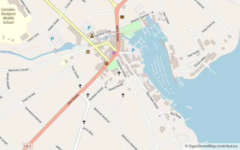 US Post Office-Camden Main location map