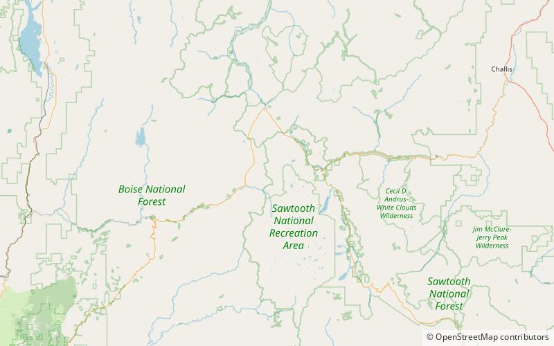 Upper Hanson Lake location map