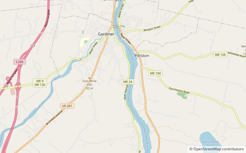 oaklands gardiner location map