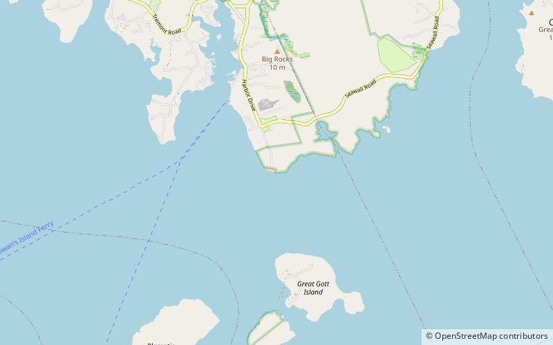 Bass Harbor Head Light location map
