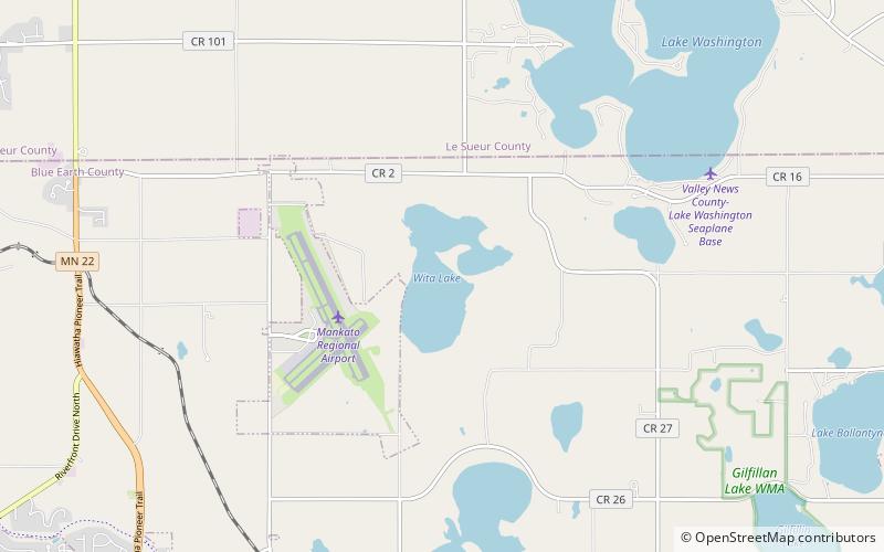wita lake mankato location map