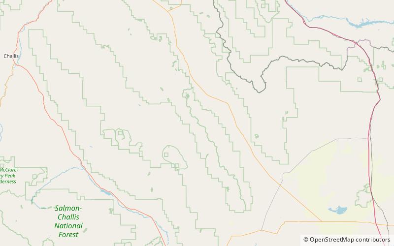 bell mountain foret nationale de salmon challis location map