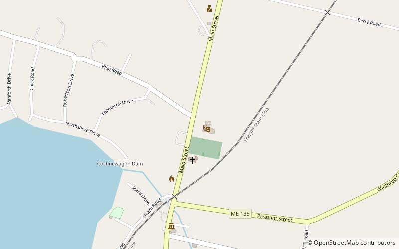 Cumston Hall location map