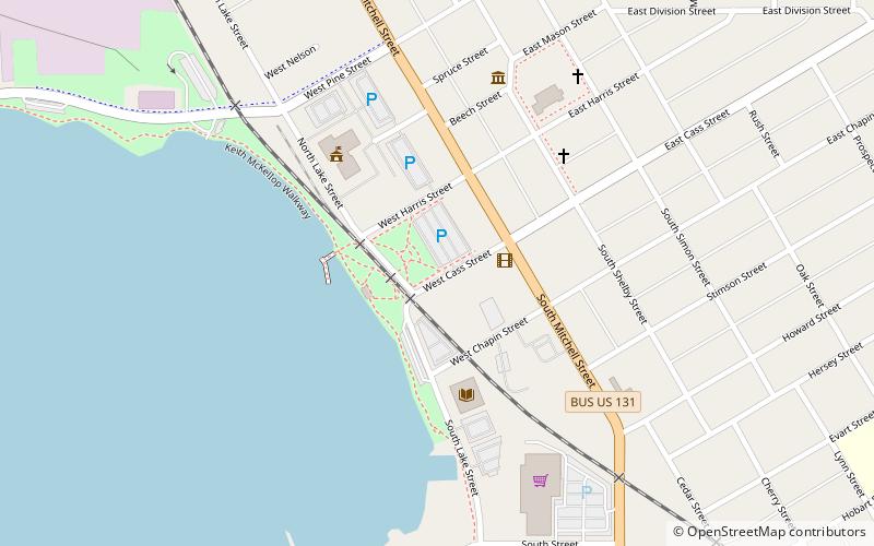 Old Cadillac City Hall location map