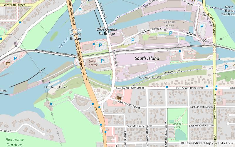 Appleton Locks 1–3 Historic District location map
