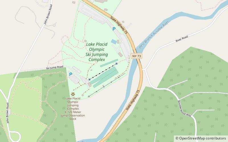 Lake Placid Olympic Ski Jumping Complex location map