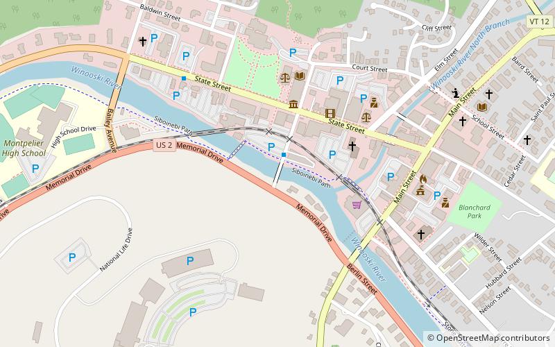 taylor street bridge montpelier location map