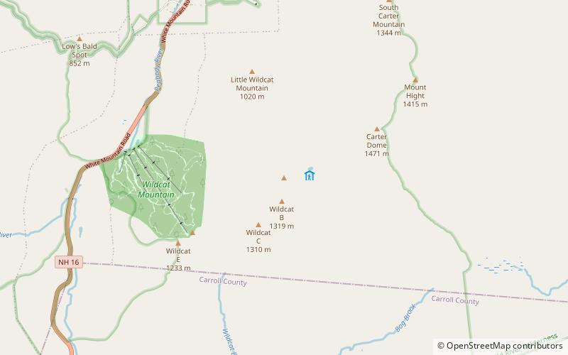 Wildcat Mountain location map