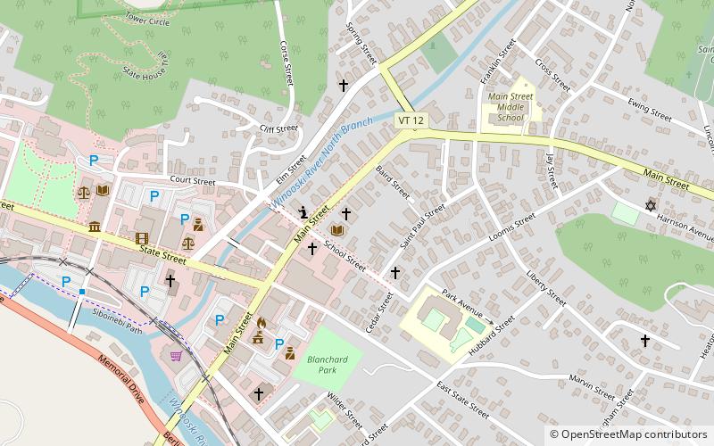 Kellogg-Hubbard Library location map