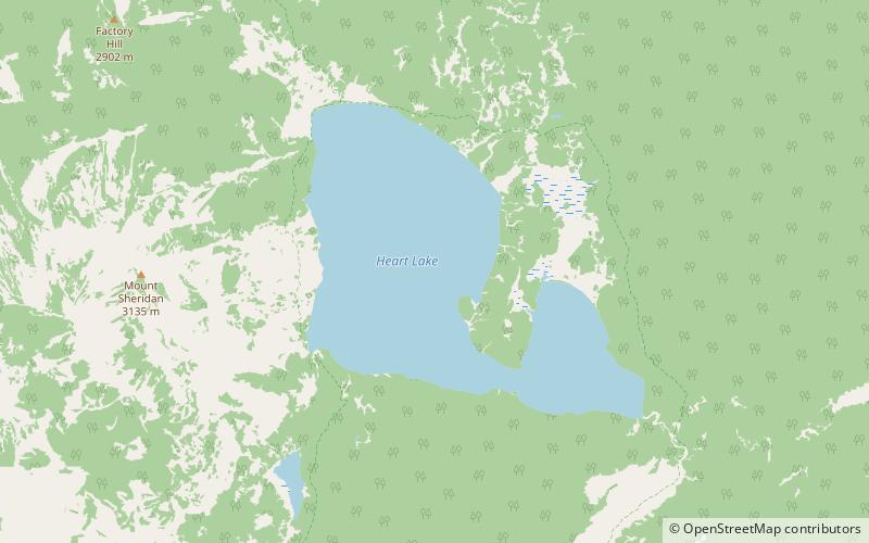 Heart Lake location map