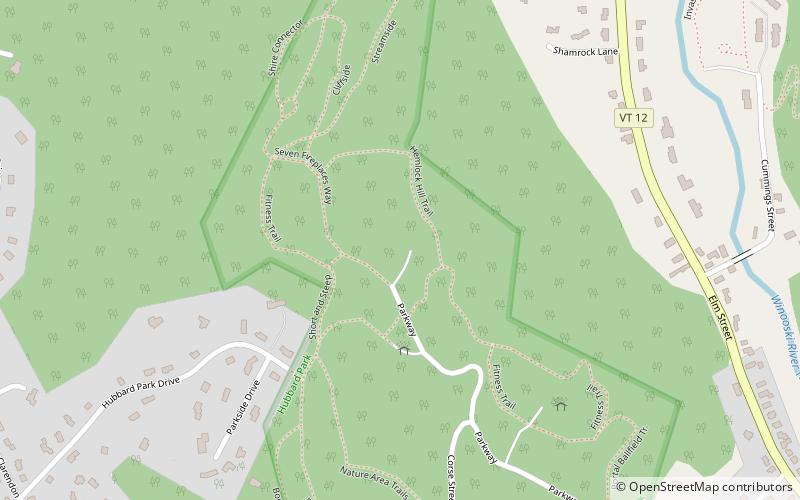 Hubbard Park location map