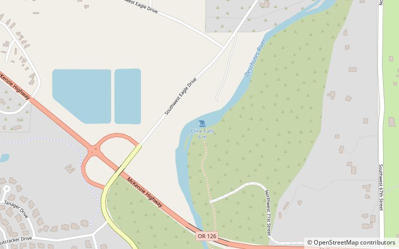 Cline Falls location map