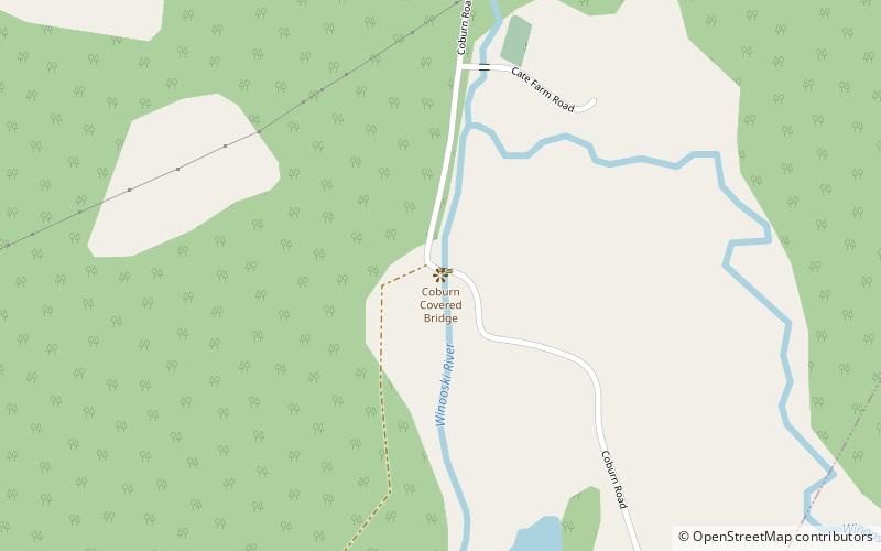 Coburn Covered Bridge location map
