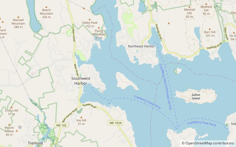 raventhorp northeast harbor location map